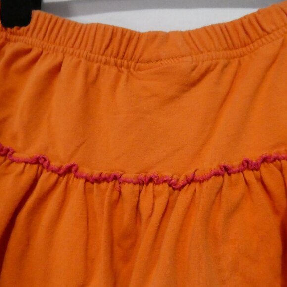 TANGERINE | size 12 | Vibrant Orange Ruffle Cotton Skirt - Skorts - Picture 10 of 14